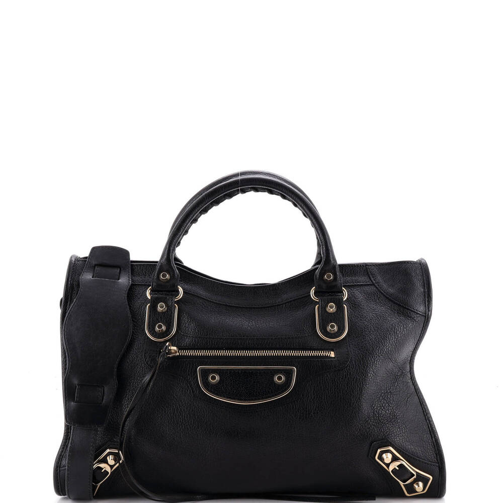 Balenciaga Medium City Classic Metallic Edge Bag Leather